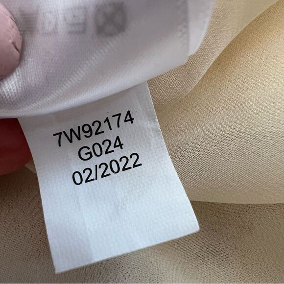 Lucky Brand Floral Printed Slip Dress Midi Cream Blue Size Small - Picture 13 of 15